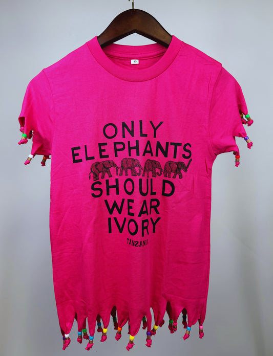 Beaded Safari Wildlife T-shirts  (10 Yrs) each different pattern